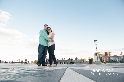 Ring close up, Couple engagement portrait, Boston Waterfront