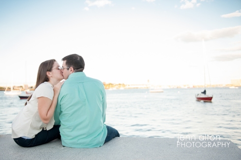 Ring close up, Couple engagement portrait, Boston Waterfront