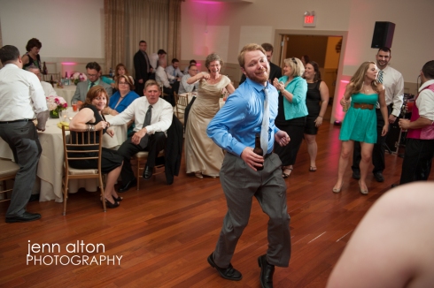 Guests dancing at wedding