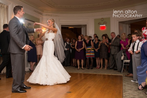 First dance for bride and groom, Henderson House